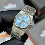 Tissot PRX Quartz Ice Blue Dial Silver Steel Strap Watch for Women - T137.010.11.351.00