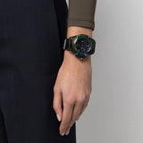 Versace Icon Active Chronograph Black Dial Grey Silicone Strap Watch for Men - VEZ701022