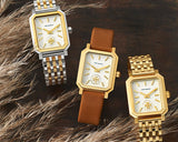 Tory Burch Eleanor White Dial Tri Tone Steel Strap Watch for Women - TBW1078