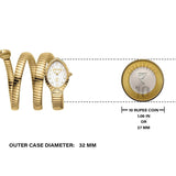 Just Cavalli Specchio Silver Dial Gold Steel Strap Watch for Women - JC1L323M0025