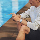 Seiko Presage Cocktail Time Automatic Ice Blue Dial Silver Steel Strap Watch for Men - SRPE19J1