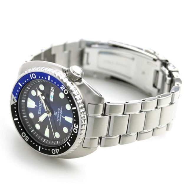 Seiko Prospex Deep Blue Batman Turtle Diver's Automatic Blue Dial Silver Steel Strap Watch for Men - SRPC25J1