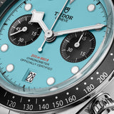 Tudor Black Bay Chrono Blue Dial Silver Steel Strap Watch for Men - M79360N-0024