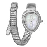 Just Cavalli Solo Mother of Pearl Dial Silver Steel Strap Watch for Women - JC1L167M0015