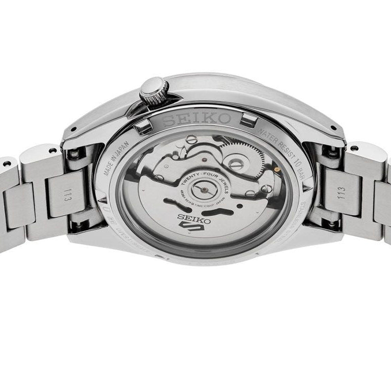 Seiko 5 Sports SNXS Automatic Blue Dial Silver Steel Strap Watch for Men - SRPK87K1