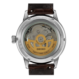 Seiko Cocktail Time Automatic Blue Dial Brown Leather Strap Watch for Men - SRPK15K1