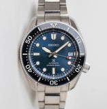 Seiko Prospex Marinemaster Automatic Scuba Divers Blue Dial Silver Steel Strap Watch for Men - SPB187J1