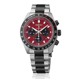 Seiko Prospex Speedtimer Solar Chronograph Datsun 240Z Collaboration Limited Edition Red Dial Two Tone Steel Strap Watch for Men - SBDL123