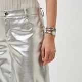 Just Cavalli After Party Silver Dial Silver Steel Strap Watch for Women - JC1L269M0015