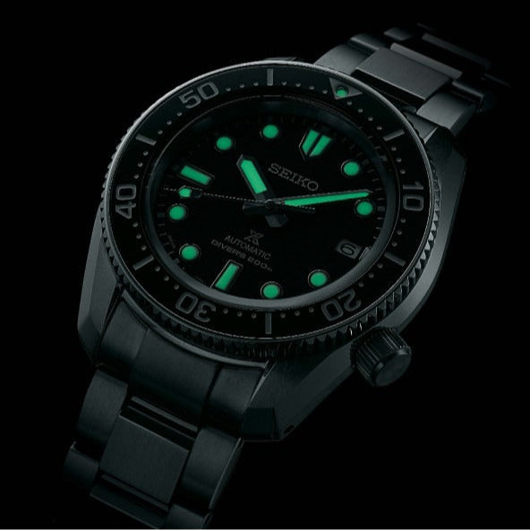 Seiko Prospex Marinemaster Automatic Scuba Divers Blue Dial Silver Steel Strap Watch for Men - SPB187J1