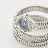 Just Cavalli Mesmerizing Blue Dial Silver Steel Strap Watch for Women - JC1L304M0015