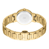 Just Cavalli Donna Glam Red Dial Gold Steel Strap Watch for Women - RC5L098M0035