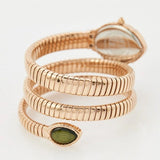 Just Cavalli Specchio Green Dial Rose Gold Steel Strap Watch for Women - JC1L323M0045