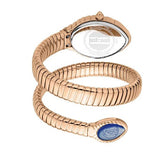 Just Cavalli Specchio Blue Dial Rose Gold Steel Strap Watch for Women - JC1L322M0045