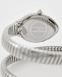 Just Cavalli Unica Silver Dial Silver Steel Strap Watch for Women - JC1L322M0015