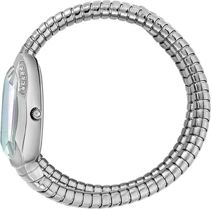 Just Cavalli Glam Evo 9 Mother of Pearl Dial Silver Steel Strap Watch for Women - JC1L209M0015