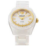Versace DV One Mini White Dial White Ceramic Dial Watch for Women - VE9F00224