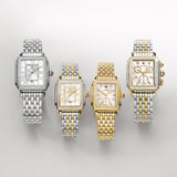 Michele Deco Mother of Pearl Dial Silver Steel Strap Watch For Women - MWW06V000001