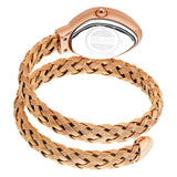 Just Cavalli Novara Green Dial Rose Gold Steel Strap Watch for Women - JC1L264M0045