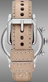 Burberry Utilitarian Chronograph White Dial Pink Leather Strap Watch for Women - BU7816