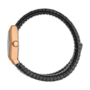 Just Cavalli Splora Black Dial Black Steel Strap Watch for Women - JC1L394M0075