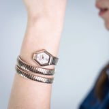 Just Cavalli Romina Silver Dial Rose Gold Steel Strap Watch for Women - JC1L395M0045