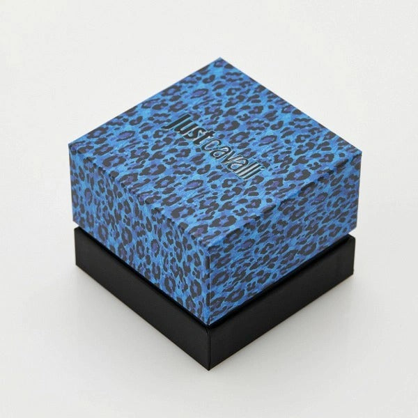 Just Cavalli Lady Snake Red Dial Gold Steel Strap Watch for Women - JC1L249M0025