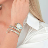 Just Cavalli Vita Analog White Dial Two Tone Steel Strap Watch for Women - JC1L355M0055