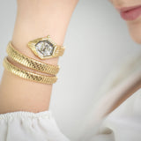 Just Cavalli Vita White Dial Gold Steel Strap Watch for Women - JC1L355M0025