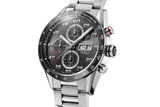 Tag Heuer Carrera Chronograph Black Dial Silver Steel Strap Watch for Men - CBN2A1AA.BA0643