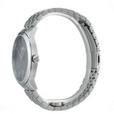 Hugo Boss Officer Black Dial Silver Steel Strap Watch for Men - 1513614