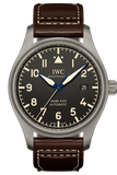 IWC Pilot's Watch Mark XVIII 40mm Black Dial Brown Leather Strap Watch for Men - IW327006
