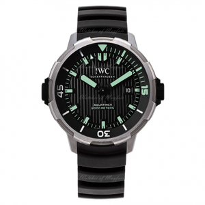 IWC Aquatimer Automatic 2000 Black Dial Black Rubber Strap Watch for Men - IW358002
