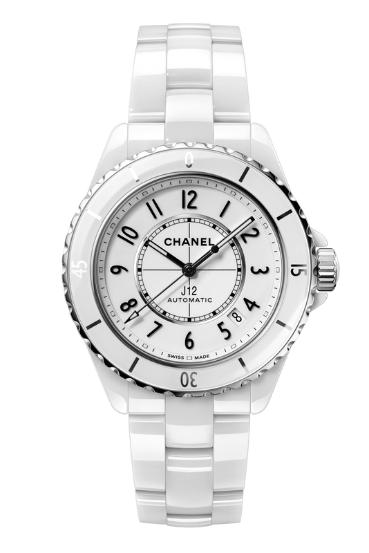 Chanel J12 Quartz White Dial White Steel Strap Watch for Women - J12 H5698
