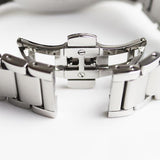 Emporio Armani Valente Chronograph Silver Dial Silver Steel Strap Watch For Men - AR11081