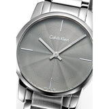 Calvin Klein City Grey Dial Silver Steel Strap Watch for Women - K2G23144