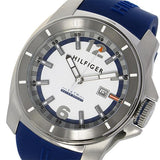 Tommy Hilfiger Windsurf White Dial Blue Rubber Strap Watch for Men - 1791113