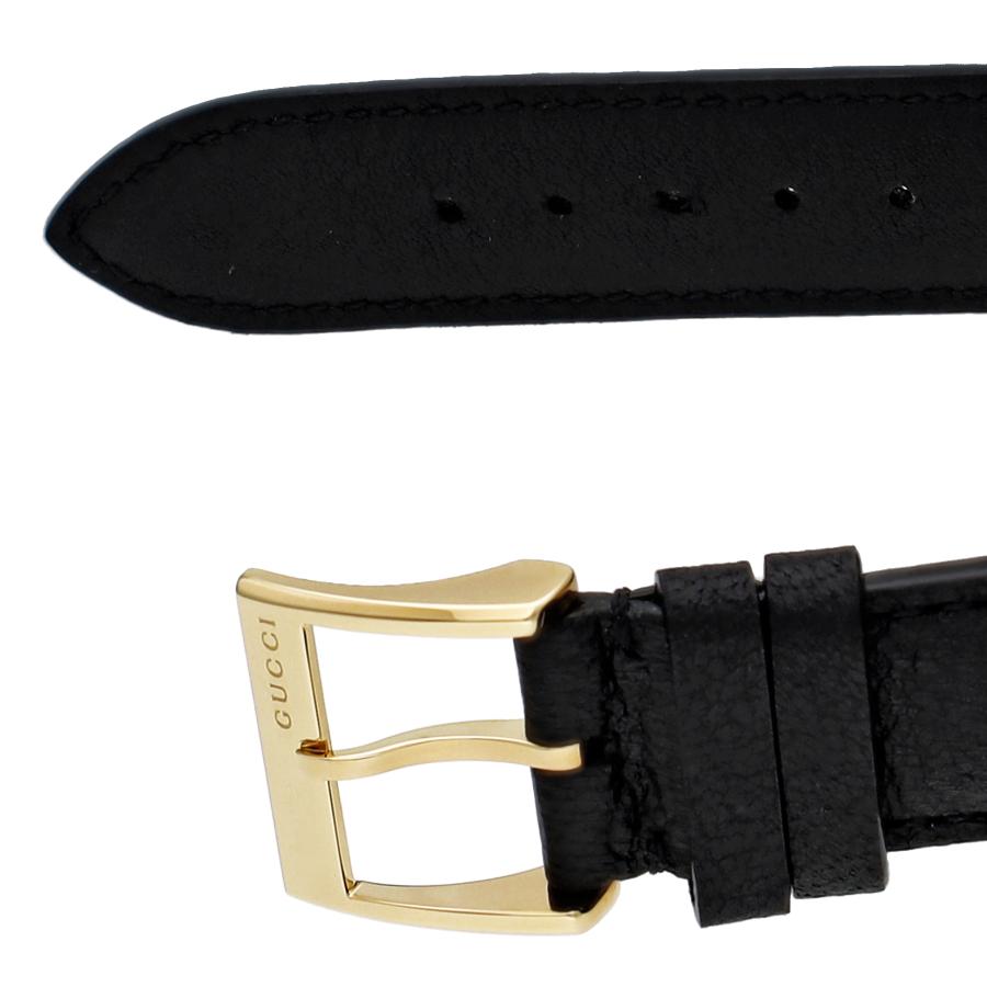 Gucci G Timeless Quartz Silver Dial Black Leather Strap Watch For Women - YA1264181