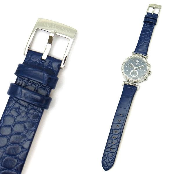 Swarovski Era Journey Blue Dial Blue Leather Strap Watch for Women - 5479239