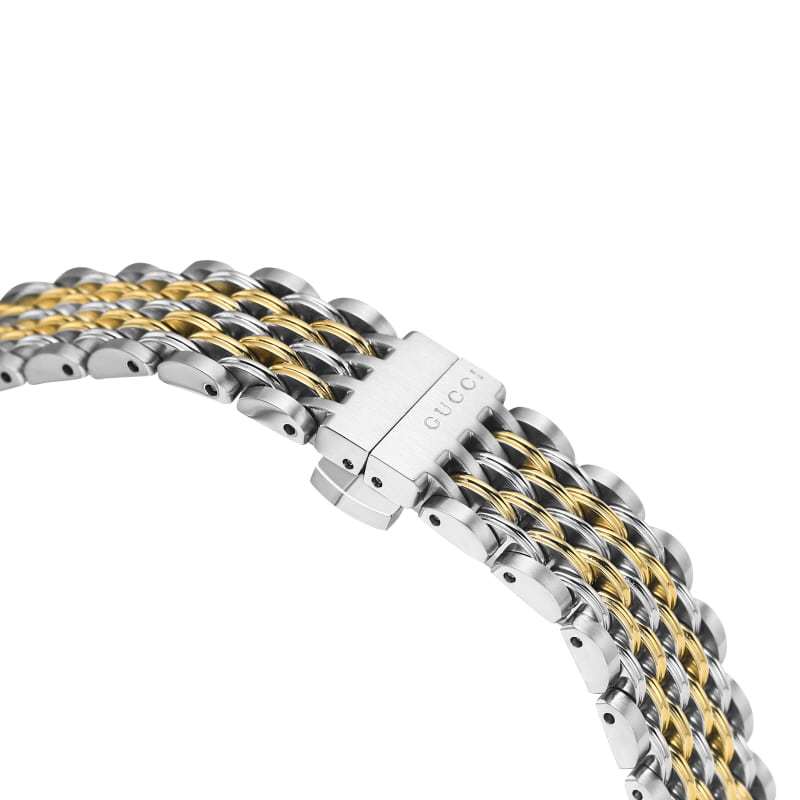 Gucci G Timeless Quartz Pink Dial Two Tone Steel Strap Watch For Women - YA1265030