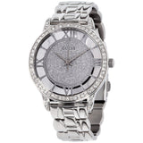 Guess Ethereal Diamonds Silver Dial Silver Steel Strap Watch for Women - W1013L1