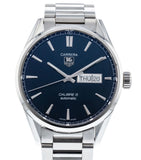 Tag Heuer Carrera Automatic Blue Dial Silver Steel Strap Watch for Men - WAR201E.BA0723