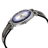 Gucci Grip Vintage Blue Dial Snakeskin Brown Leather Strap Watch for Women - YA152401