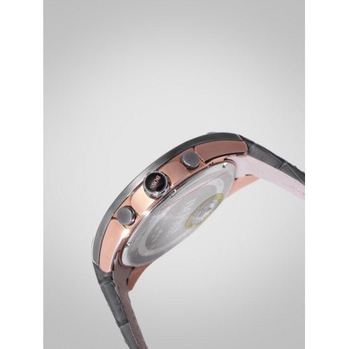 Hugo Boss Onyx Grey Dial Black Leather Strap Watch for Men - 1513366