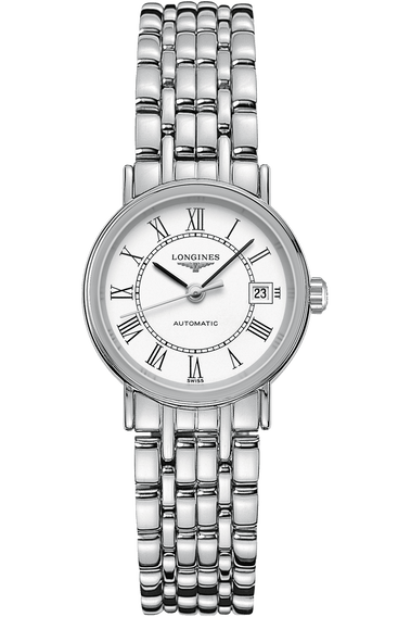 Longines Presence 25.5mm Automatic Stainless Steel Watch for Women - L4.321.4.11.6
