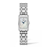Longines Dolcevita Diamonds Mother of Pearl Dial Silver Steel Strap Watch for Women - L5.258.0.87.6