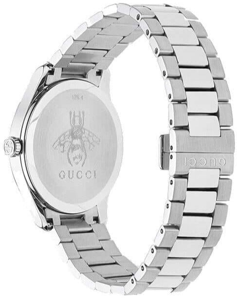 Gucci G Timeless Silver Dial Silver Steel Strap Watch For Women - YA1264076
