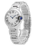 Cartier Ballen Bleu De Cartier Silver Dial Silver Steel Strap Watch for Women - W6920084