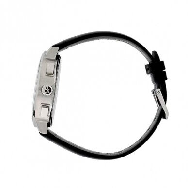 Calvin Klein Posh Black Dial Black Leather Strap Watch for Men - K8Q371C1