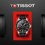 Tissot Supersport Chrono Black Dial Black Leather Strap Watch for Men - T125.617.16.051.00